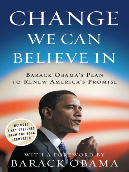 Title details for Change We Can Believe In by Obama for Change - Available